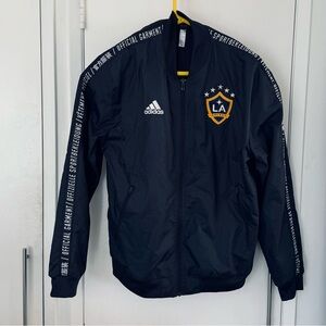 LA Galaxy Player Worn Adidas Official sideline warmup jacket Futbol Club Soccer